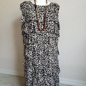 Alfani Animal print layared dress